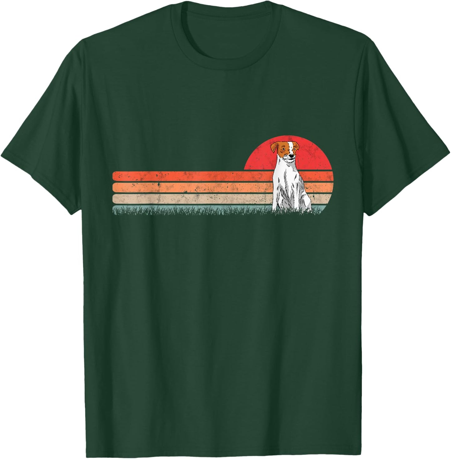 Parson Russell Terrier Retro T-Shirt - T-Shirt | Forest