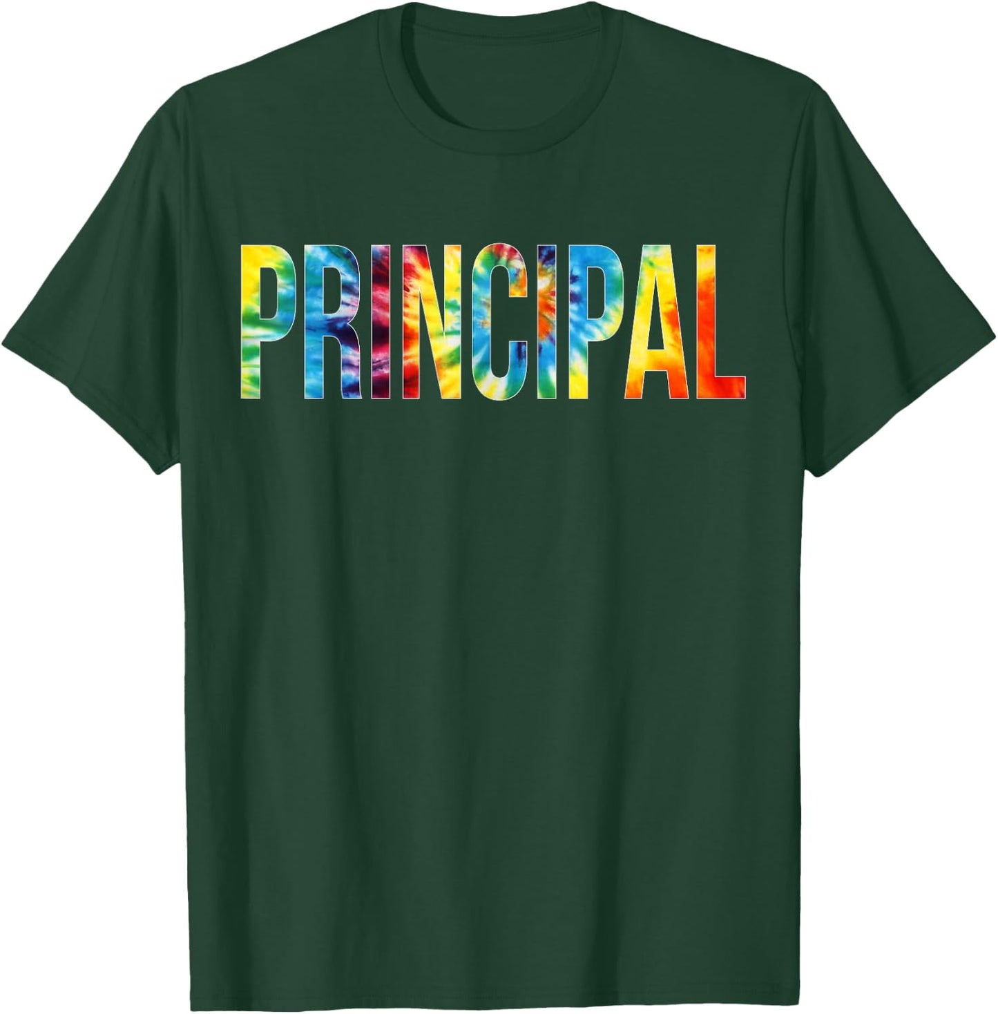 Principal Tie Dye Appreciation Day Hello Back To School T-Shirt - T-Shirt | Forest
