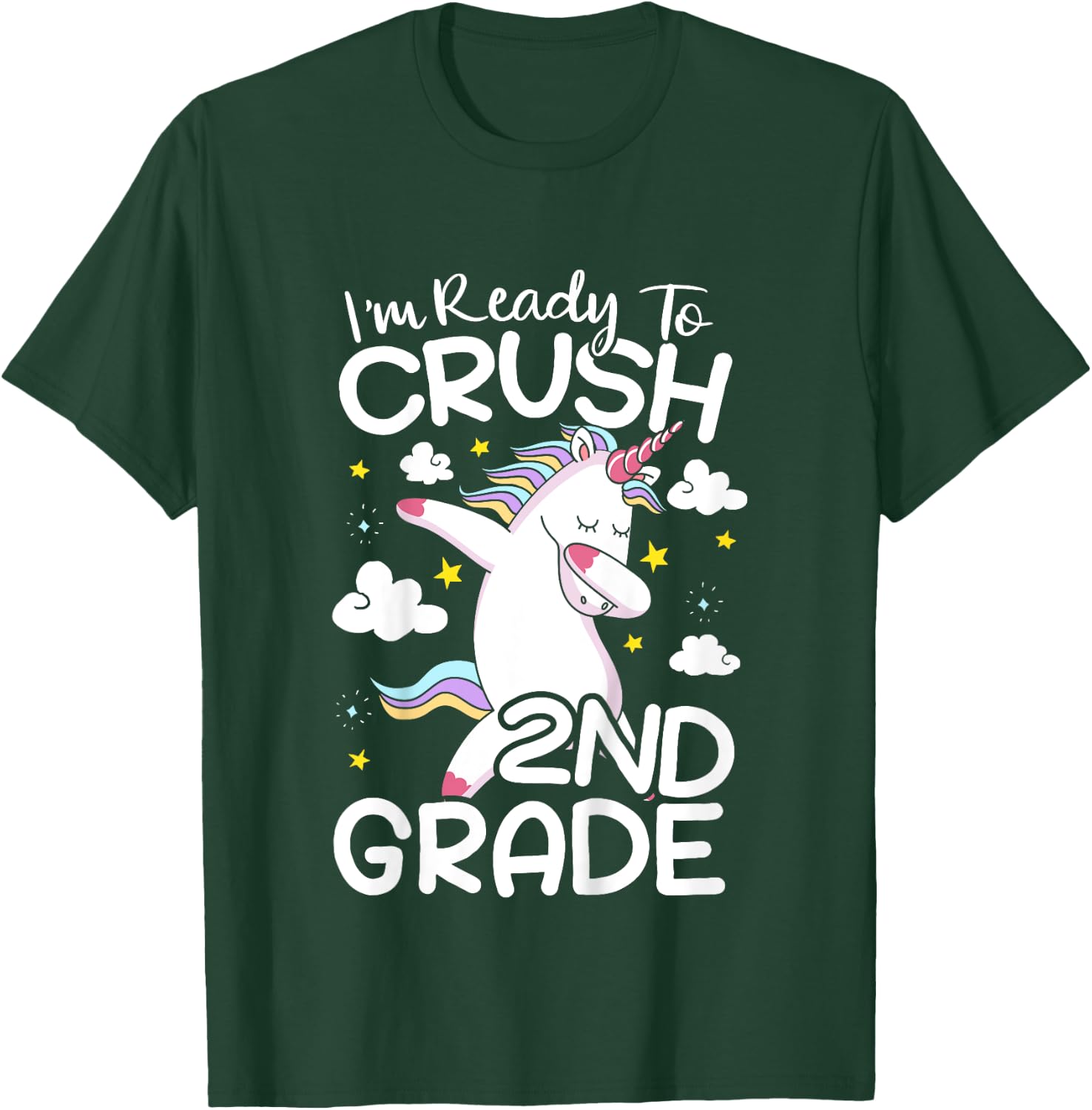 Kids I'm Ready To Crush 2nd Grade First Day Of School T-Shirt - T-Shirt | Forest