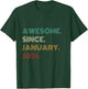 Kids 2 Years Old Awesome Since January 2024 2nd Birthday T-Shirt - T-Shirt | Forest