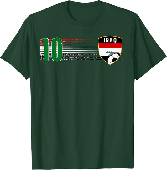 Vintage Iraq Flag Iraqi Pride Lovers T-Shirt - T-Shirt | Forest
