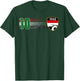 Vintage Iraq Flag Iraqi Pride Lovers T-Shirt - T-Shirt | Forest