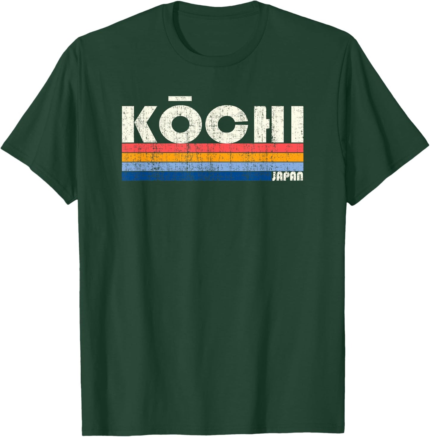 Retro Vintage 70s 80s Style Kochi, Japan T-Shirt - T-Shirt | Forest