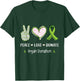 Peace Love cure Organ donation awareness men women kids T-Shirt - T-Shirt | Forest