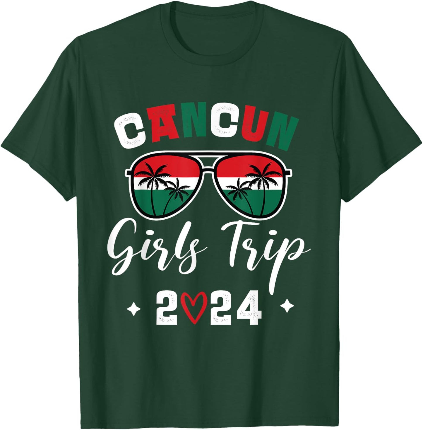Girls Trip Cancun Mexico 2024 Matching T-Shirt - T-Shirt | Forest