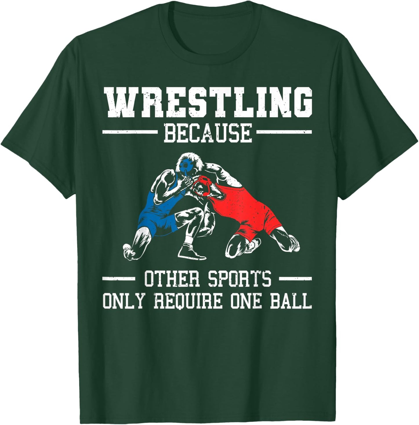 Funny Wrestling Design For Kids Men Women Wrestle Athletes T-Shirt - T-Shirt | Forest