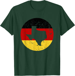 Proud Texan-German Heritage From Texas Germany Home Pride T-Shirt - T-Shirt | Forest