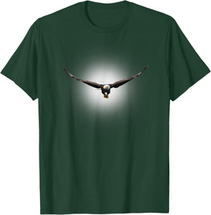 Cool Flying Bald Eagle Bird Animal Soaring in the Sky Eagle T-Shirt - T-Shirt | Forest