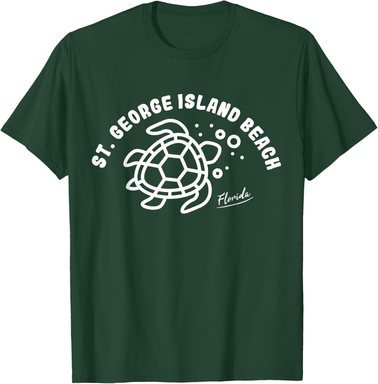 St. George Island Beach Florida Sea Turtle Souvenir T-Shirt - T-Shirt | Forest