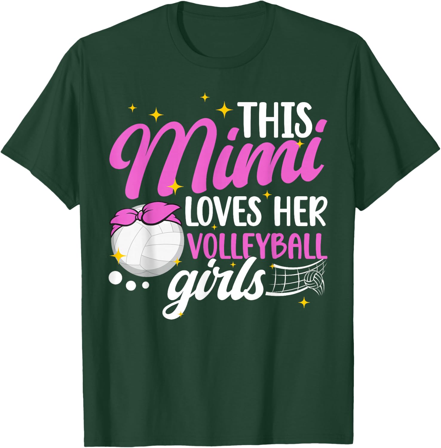 Volleyball Mimi Proud Mimi Of A Volleyball Player T-Shirt - T-Shirt | Forest