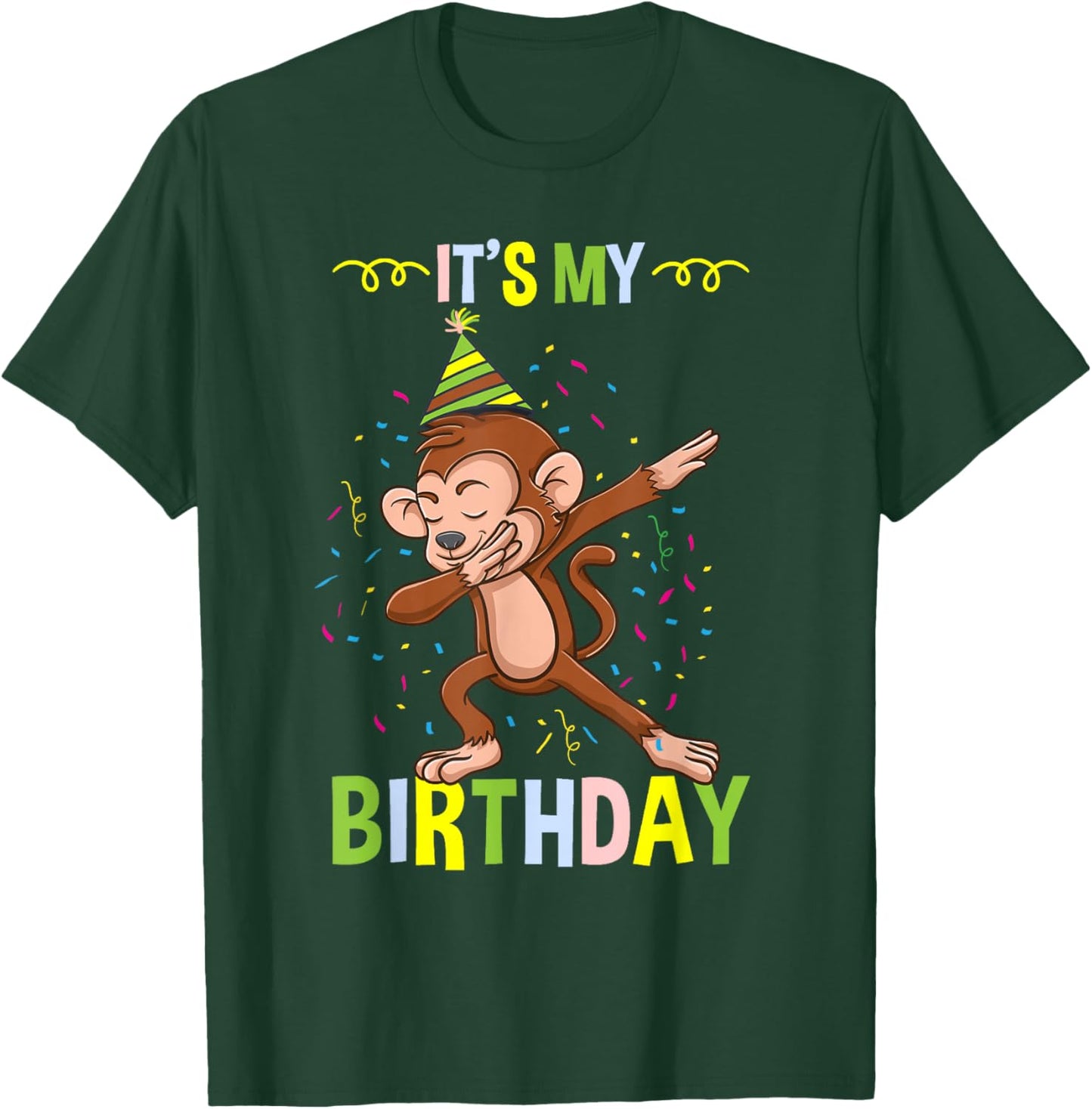 Its My Birthday Monkey T-Shirt - T-Shirt | Forest