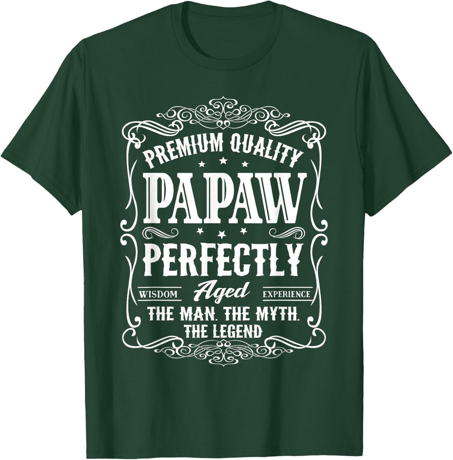 Vintage Papaw Fathers Day Grandpa Gift Funny T-Shirt - T-Shirt | Forest