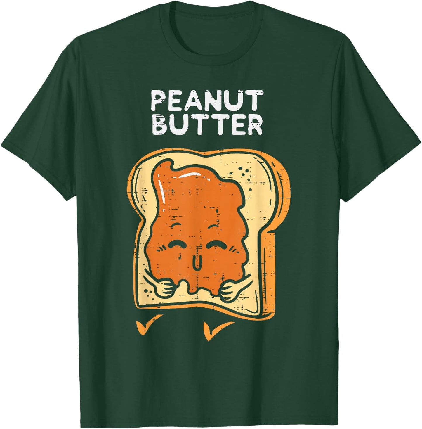 Peanut Butter Toast Matching Halloween Couples Him And Her T-Shirt - T-Shirt | Forest