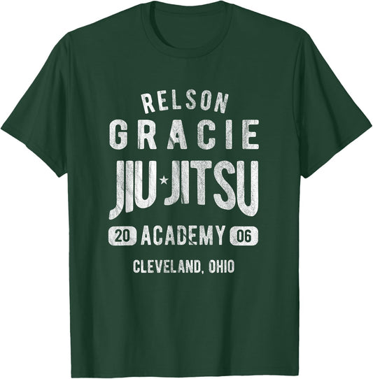 Relson Gracie Cleveland USA Jiu-Jitsu T-Shirt - T-Shirt | Forest