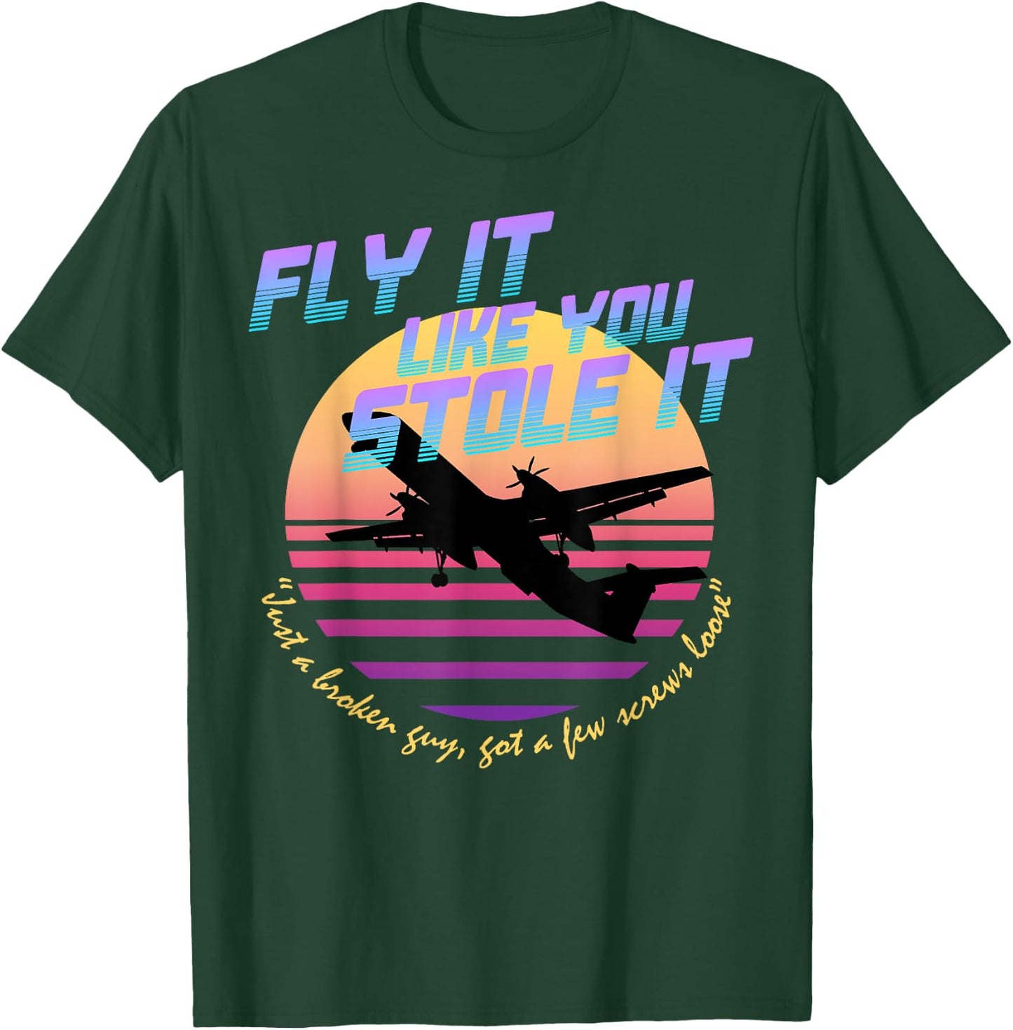 Fly It Like You Stole It - Sky King, Vaporwave, Aesthetic T-Shirt - T-Shirt | Forest