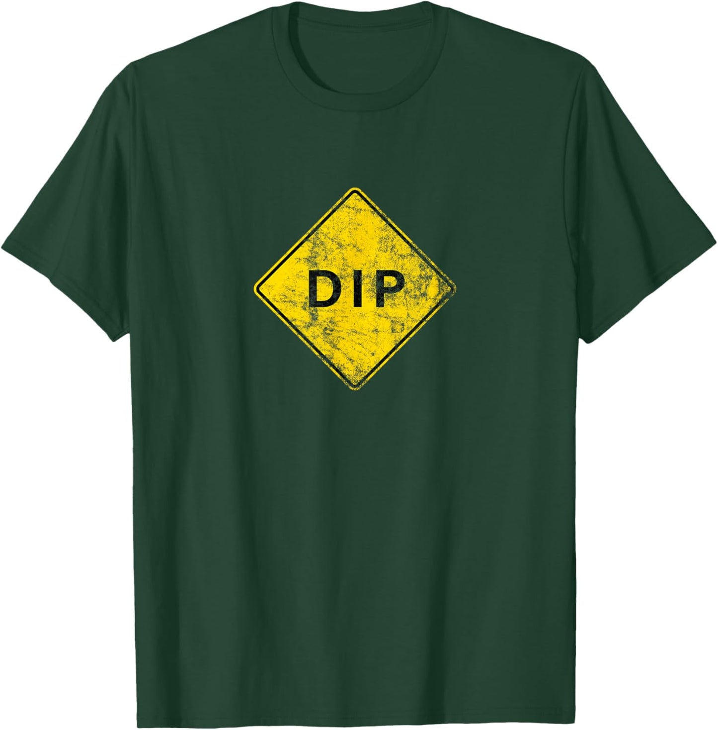 Road Sign Dip T-Shirt - T-Shirt | Forest