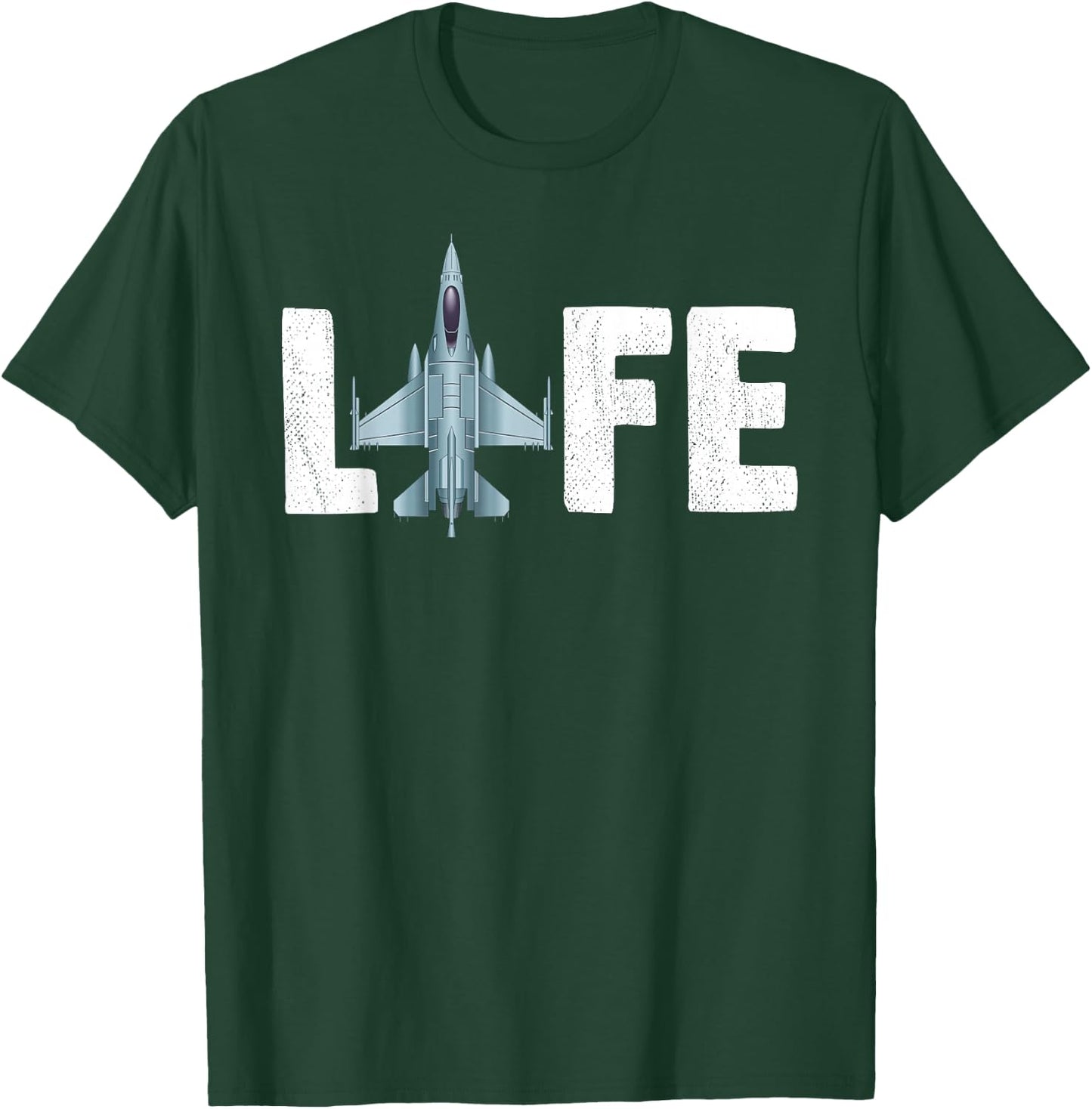 Jet Fighter Life Jet Aeroplane Pilot T-Shirt - T-Shirt | Forest