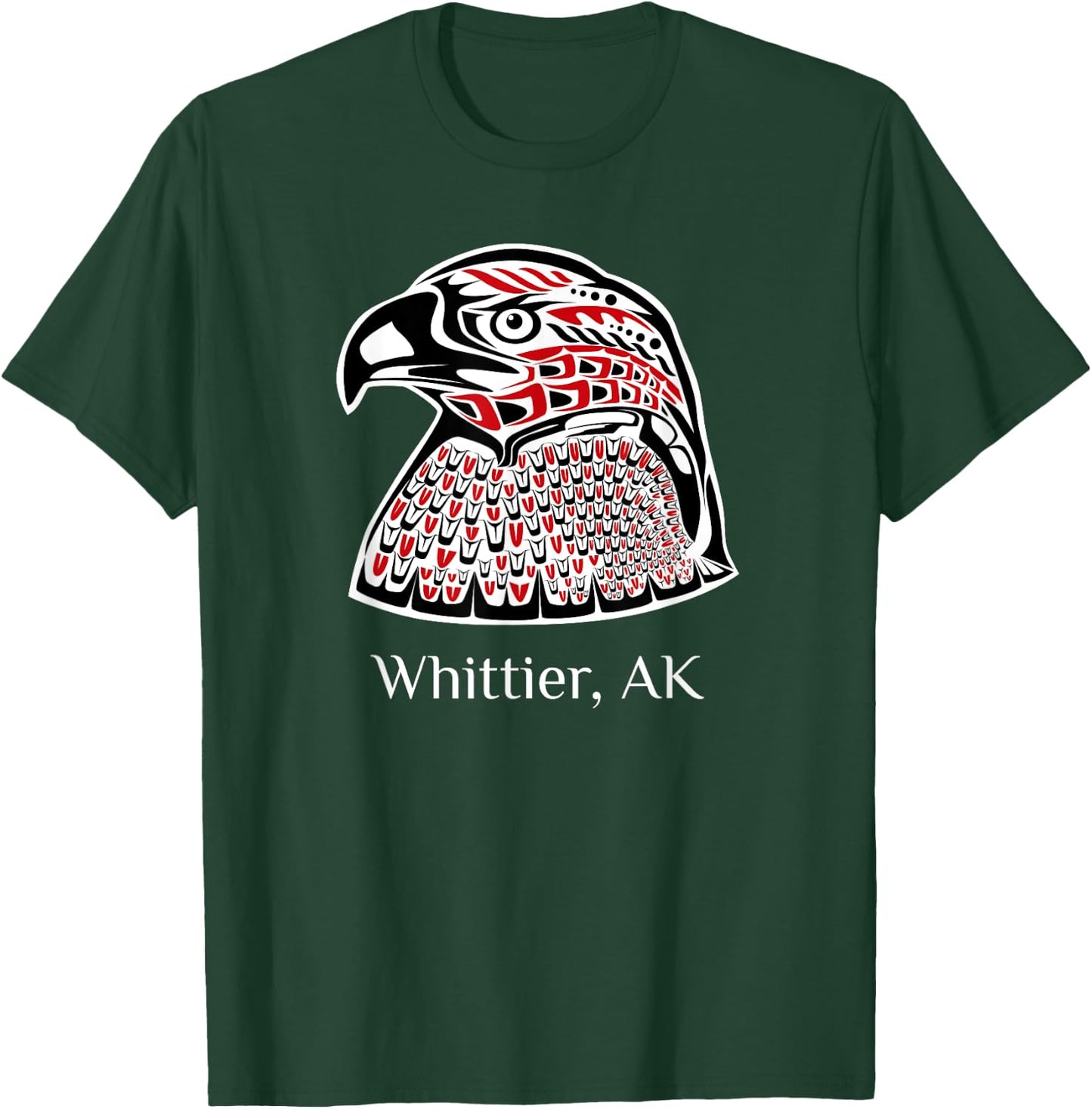 Pacific NW SE Native American Indian Eagle Whittier Alaska T-Shirt - T-Shirt | Forest