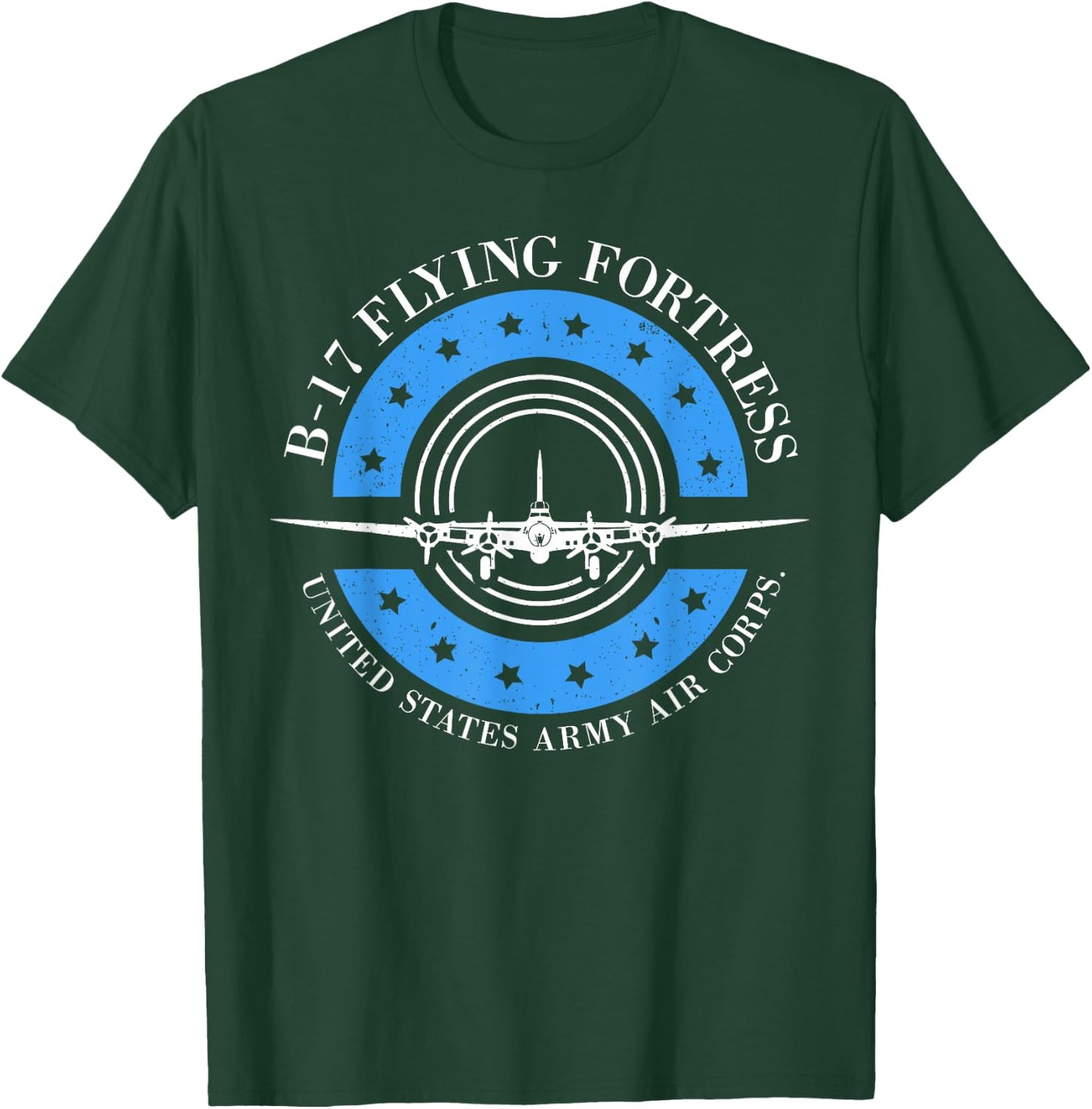 B-17 Flying Fortress gift, Air Force, Aviation design T-Shirt - T-Shirt | Forest