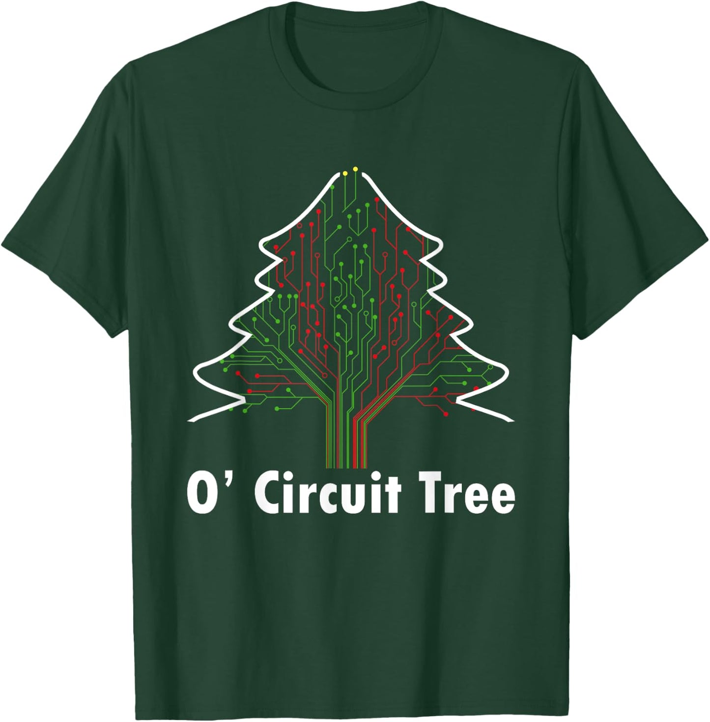 O' Circuit Tree Funny Engineering Expert Christmas Party T-Shirt - T-Shirt | Forest