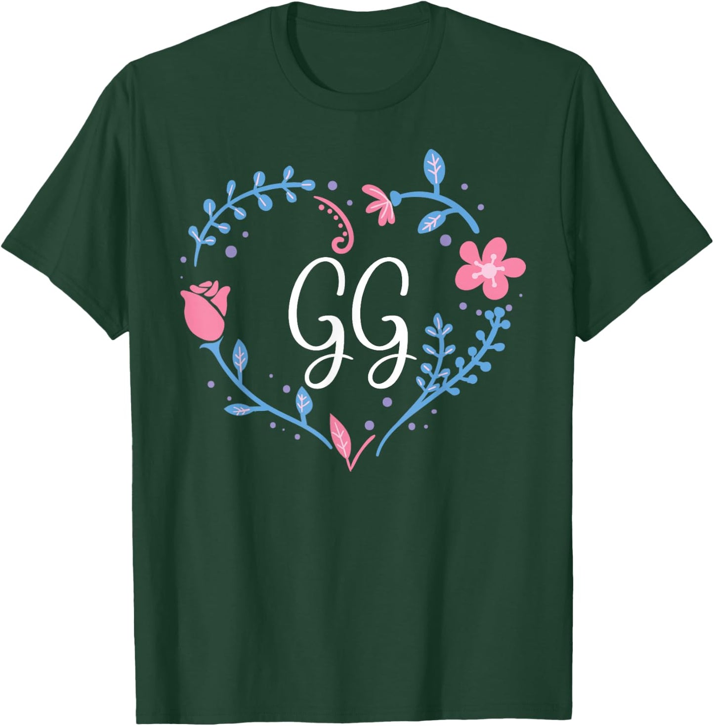 Flower Flora GG Grandma Christmas Birthday Gift T-Shirt - T-Shirt | Forest