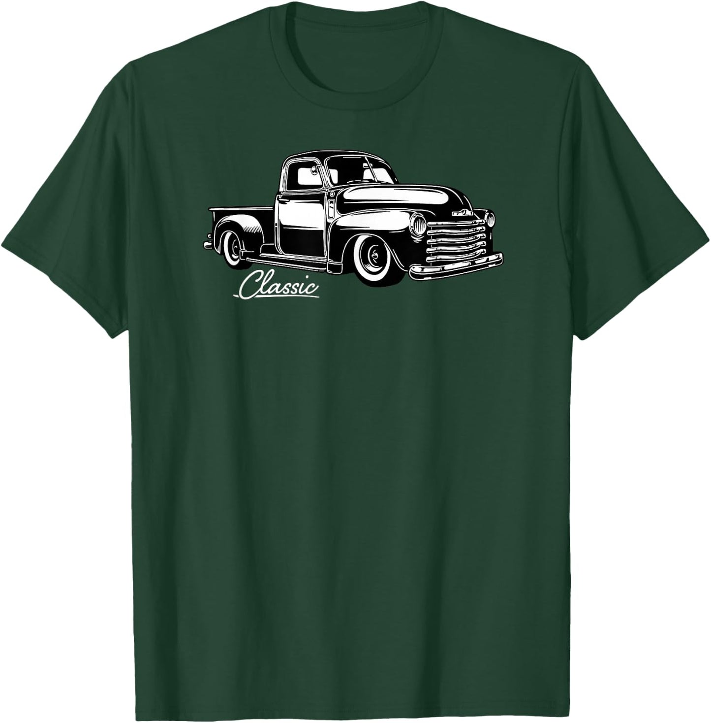 1950's Truck Classic Design T-Shirt - T-Shirt | Forest