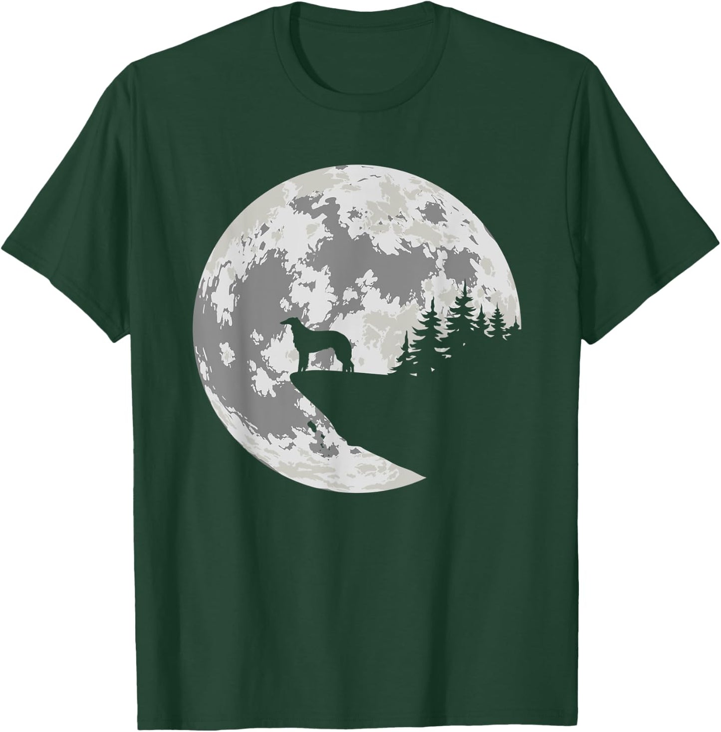 BORZOI Apparel And Moon Funny Halloween Costume T-Shirt - T-Shirt | Forest