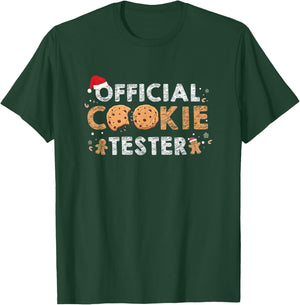 Official Cookie Tester - Christmas Cookies T-Shirt - T-Shirt | Forest