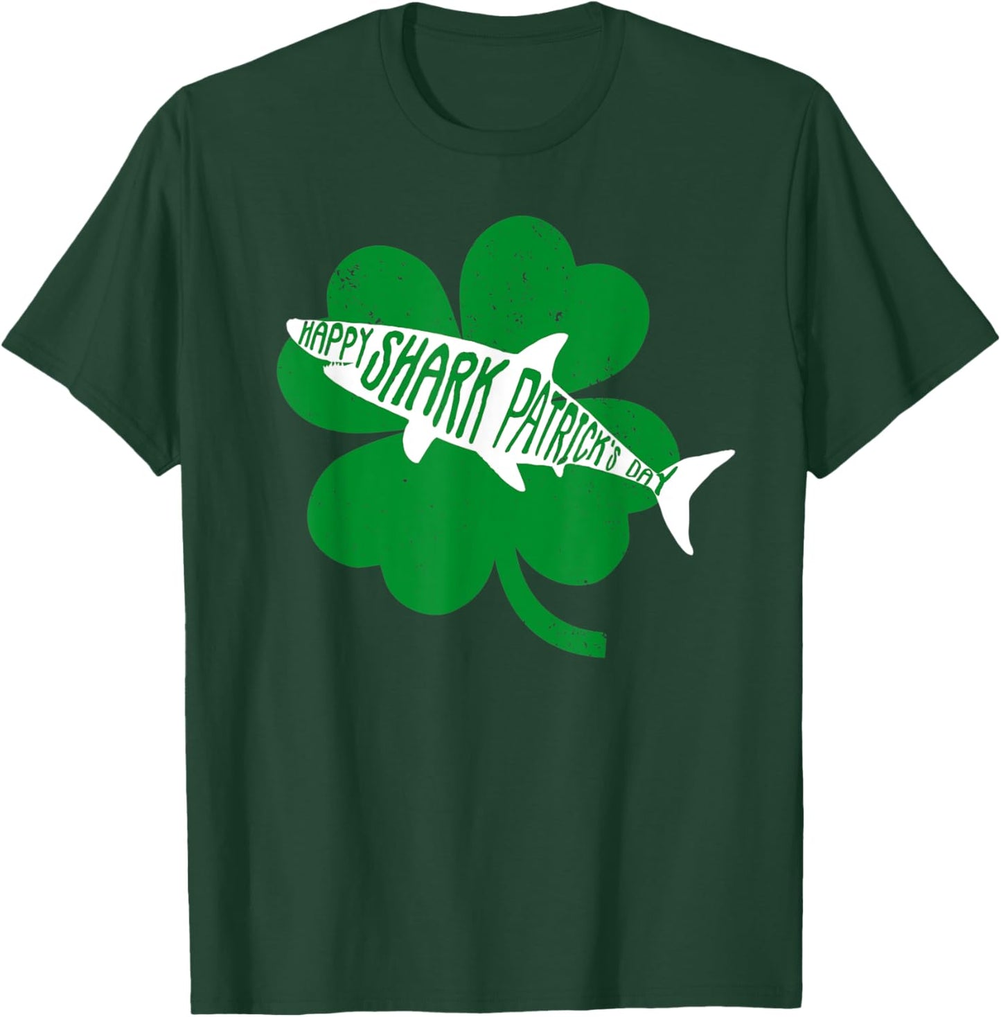 Happy Shark Patrick's Funny Saint Patrick's Day Shark T-Shirt - T-Shirt | Forest