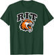 Rochester Institute of Technology RIT Tiger Stacked Logo T-Shirt - T-Shirt | Forest