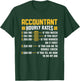 Accountant Hourly Rates Accounting Major CPA T-Shirt - T-Shirt | Forest