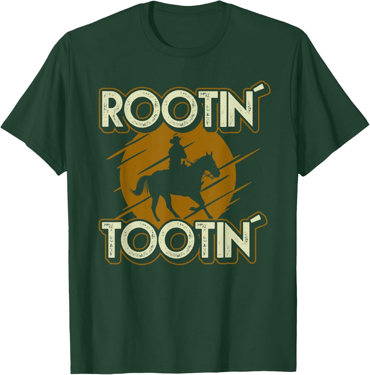 Rootin Tootin Cowboy Meme Rodeo Horse Country Western T-Shirt - T-Shirt | Forest