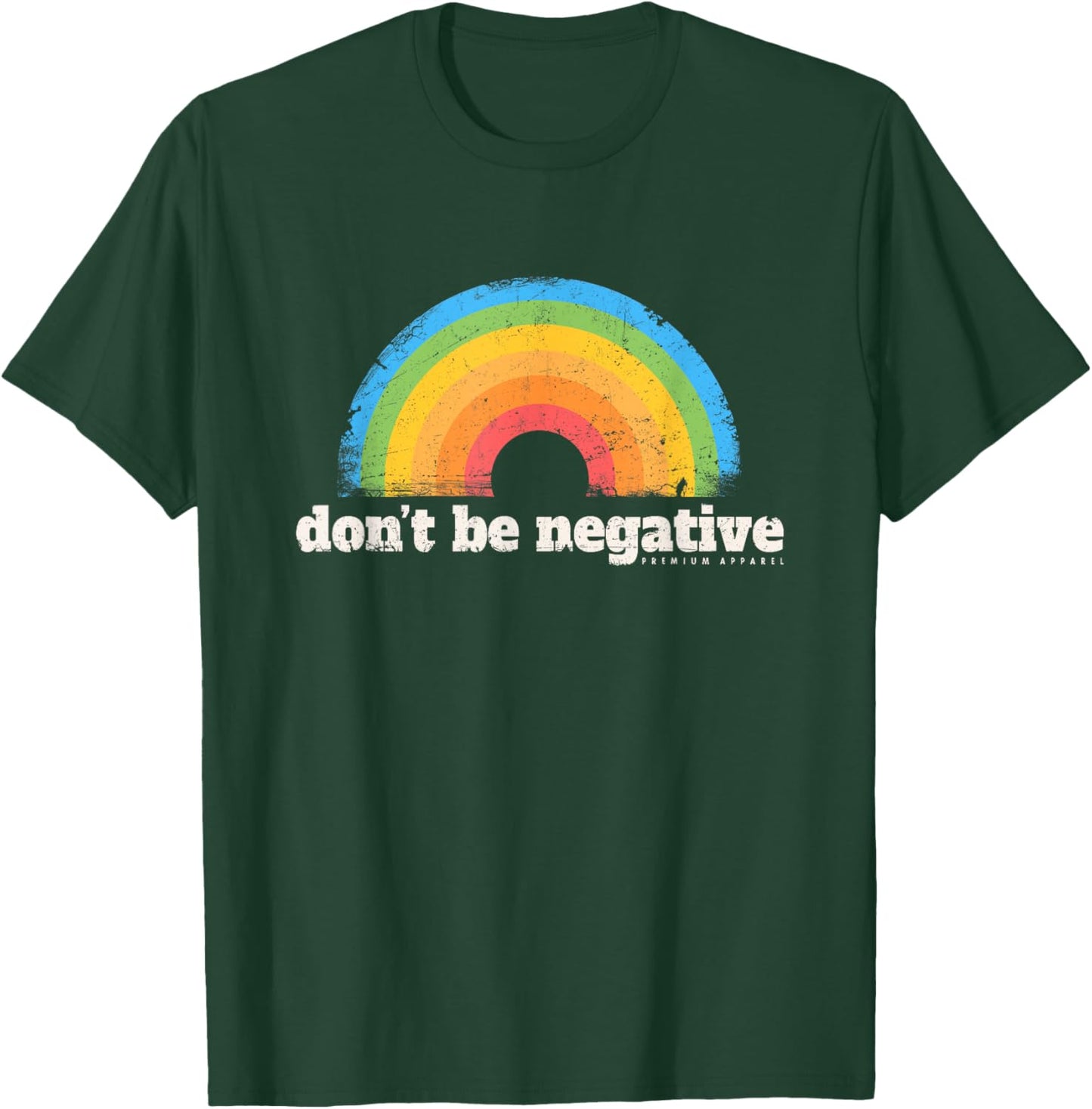 Don't Be Negative Rainbow Vintage Photo Film Camera Retro T-Shirt - T-Shirt | Forest