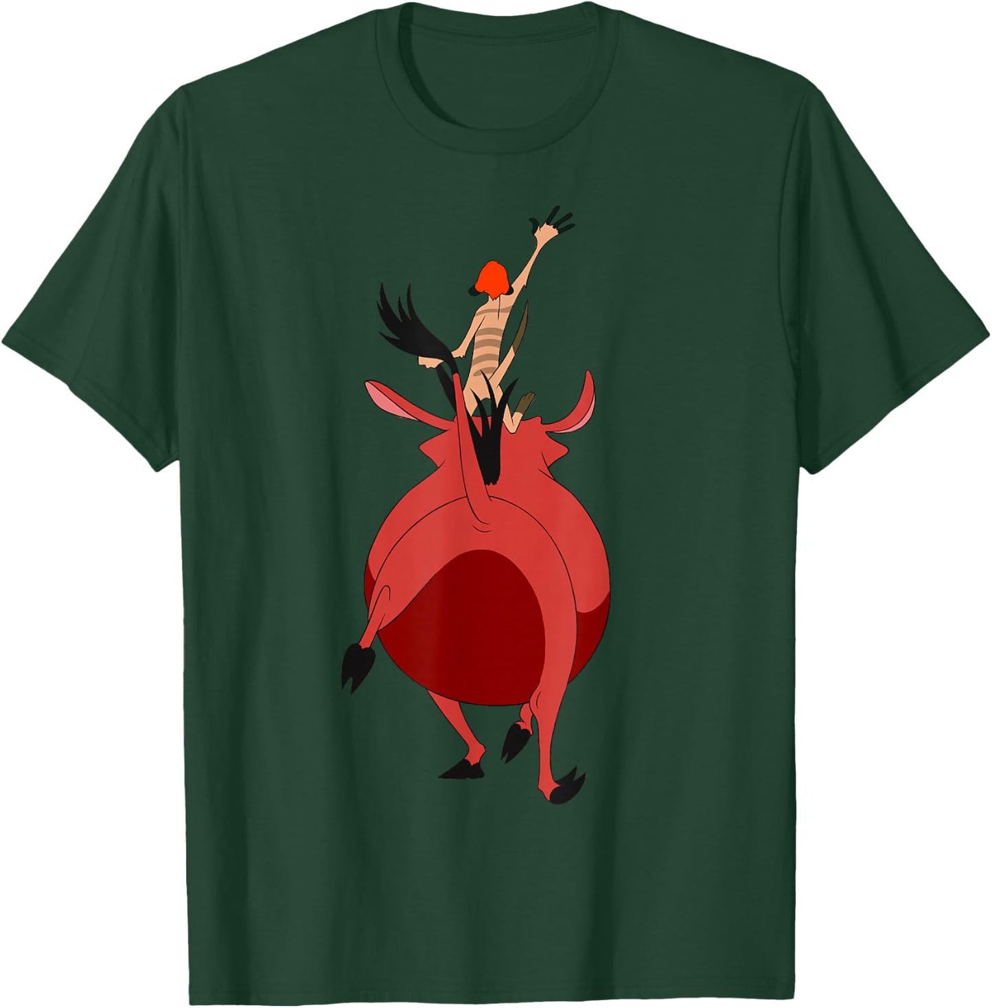 Disney Lion King Timon & Pumbaa Walking Away Graphic T-Shirt - T-Shirt | Forest