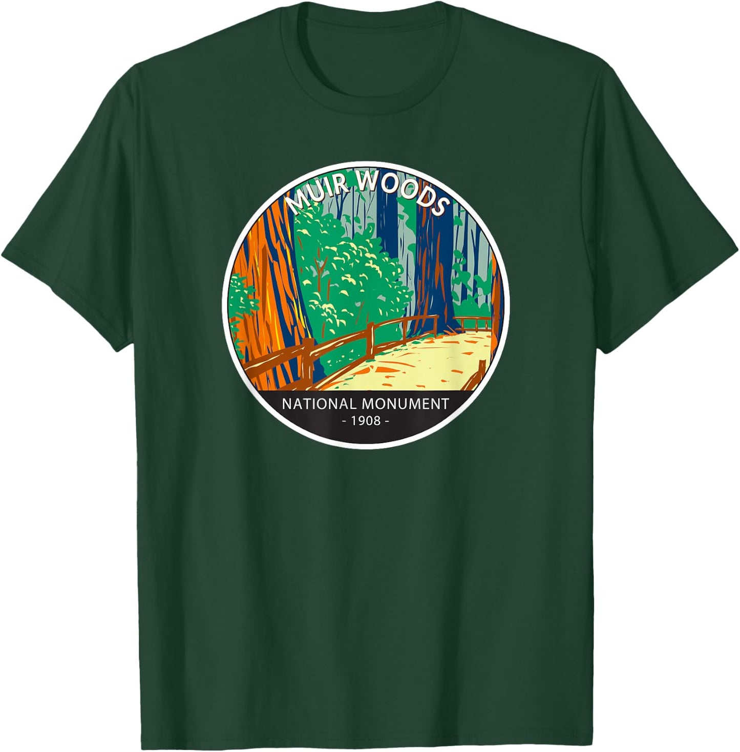 Muir Woods National Monument California Vintage T-Shirt - T-Shirt | Forest
