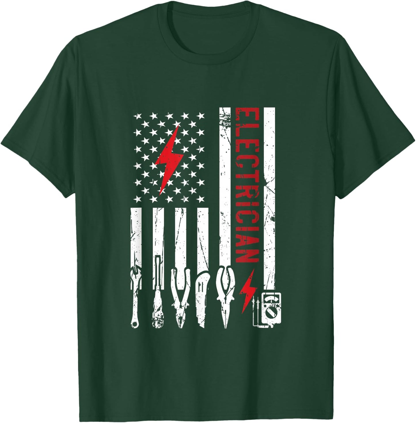 Electrician Design & Funny Electrical Design T-Shirt - T-Shirt | Forest