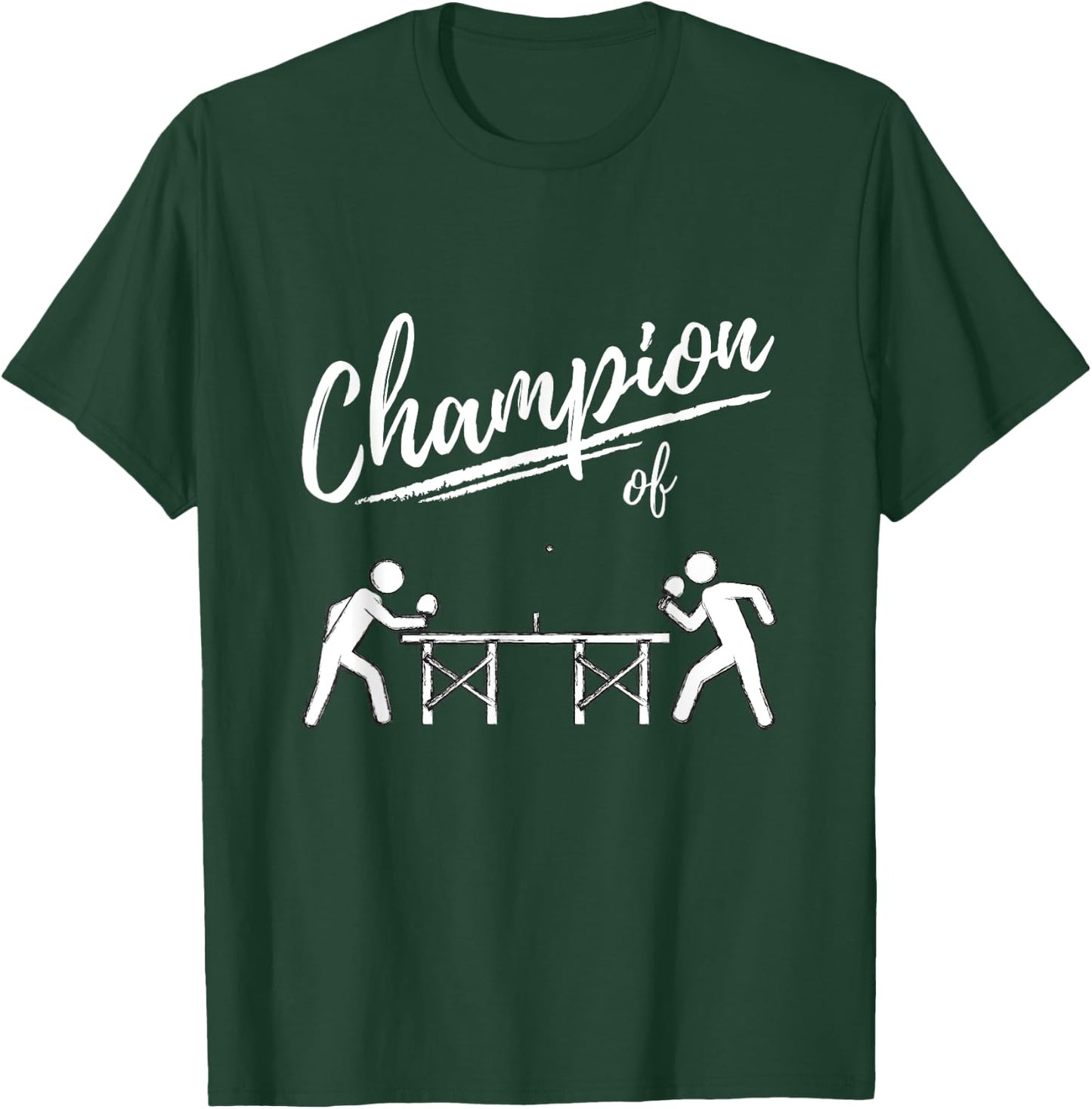 Champion of table tennis - table tennis player and ping pong T-Shirt - T-Shirt | Forest