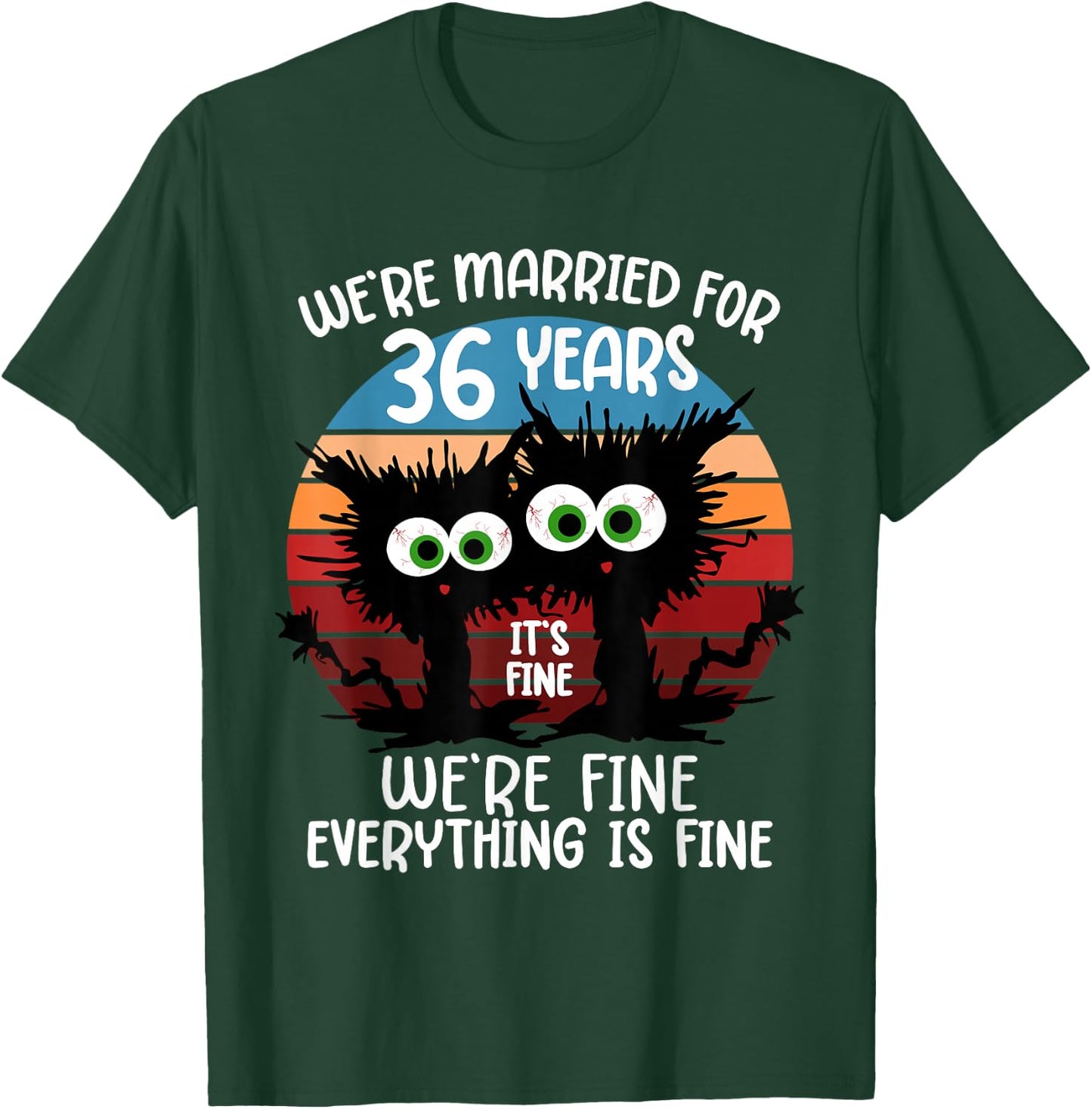 We're Married for 36 Years T-Shirt - T-Shirt | Forest