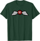 American Marauder Adults Black Small Classic Fit Short Sleeve : Jedburgh (OSS) Wings Insignia T-Shirt - T-Shirt | Forest