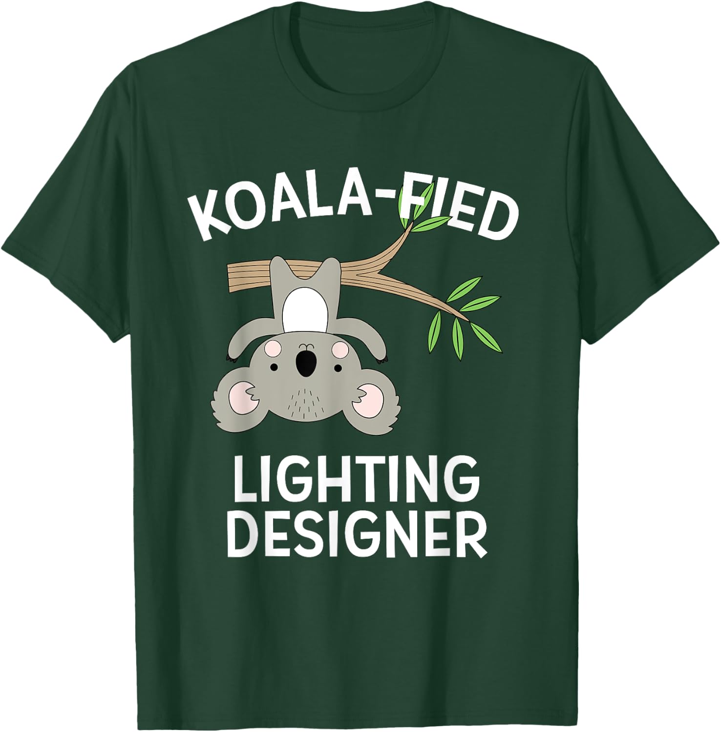 Cute Koala Lighting Designer Shirt Funny Appreciation Gift T-Shirt - T-Shirt | Forest