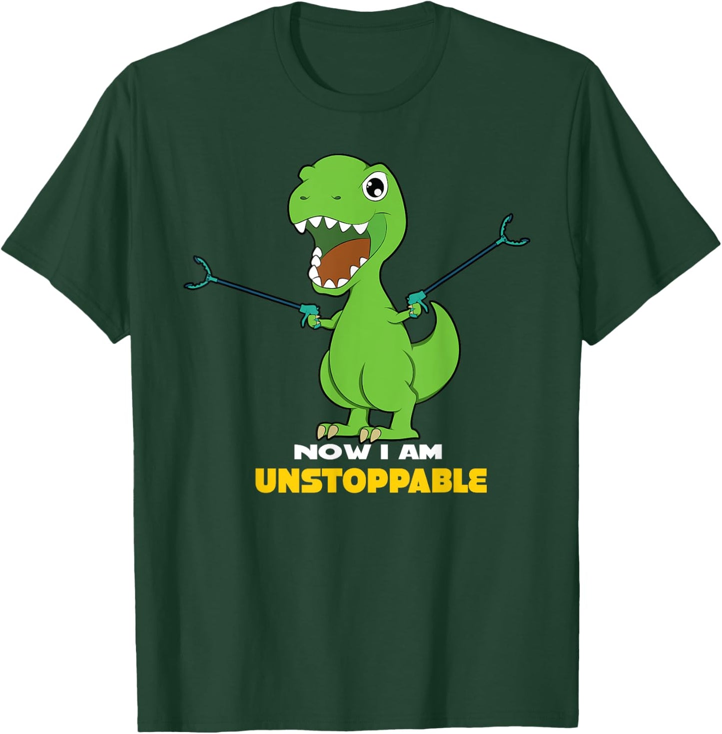 Now I Am Unstoppable T-Rex T-Shirt - T-Shirt | Forest