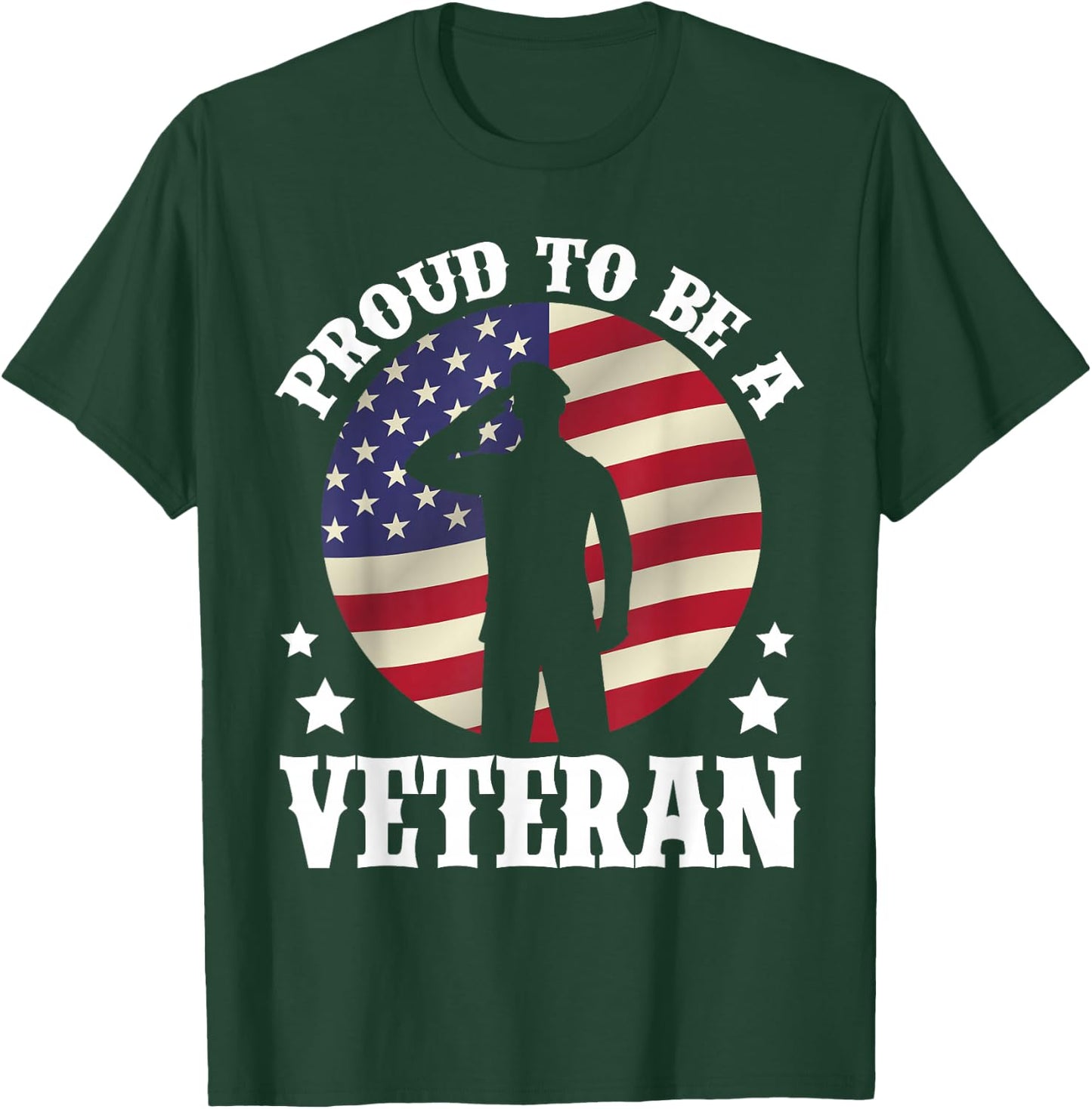 Proud Be A Veteran of The USA Veteran Veterans Day T-Shirt - T-Shirt | Forest