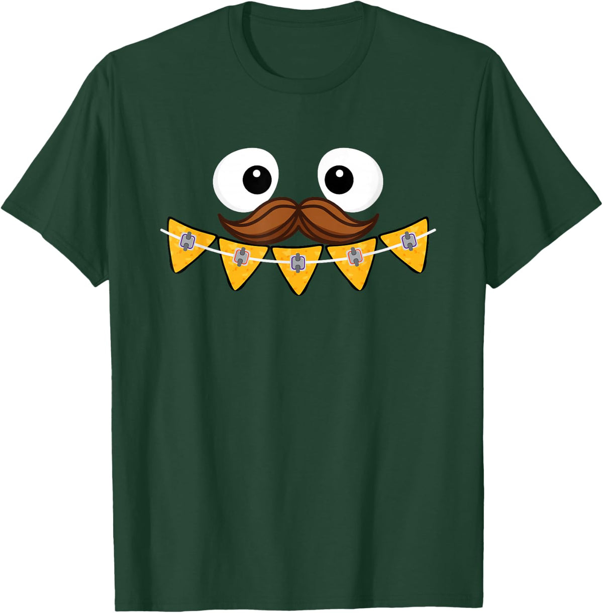 Orthodontist Cinco de Mayo Dental Brace Rubber Bands Nachos T-Shirt - T-Shirt | Forest