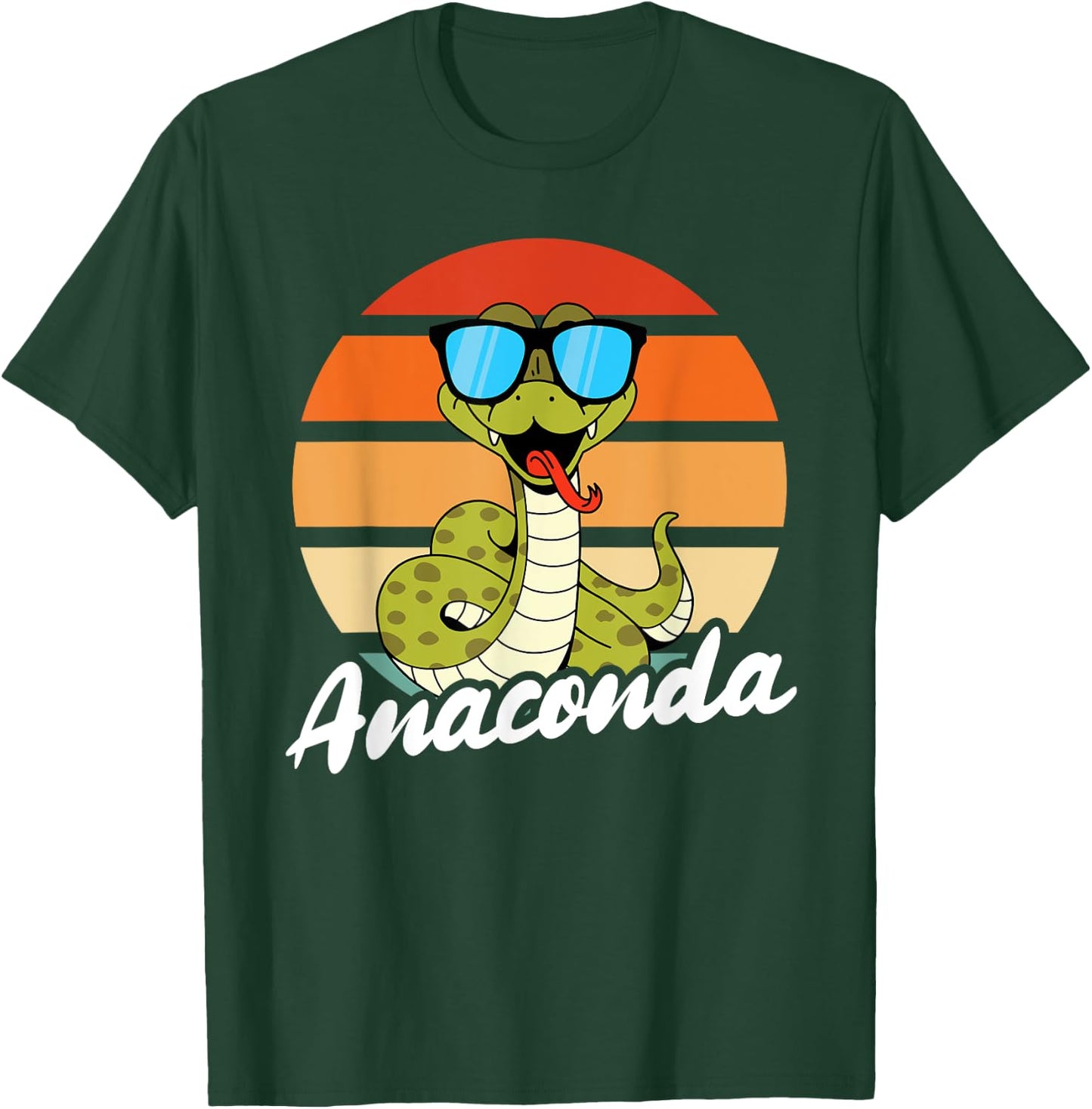 Cute Anaconda Sunglasses T-Shirt - T-Shirt | Forest