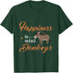 Happiness is Mini Donkey, Donkey Mom Dad Donkey Farmer lover T-Shirt - T-Shirt | Forest
