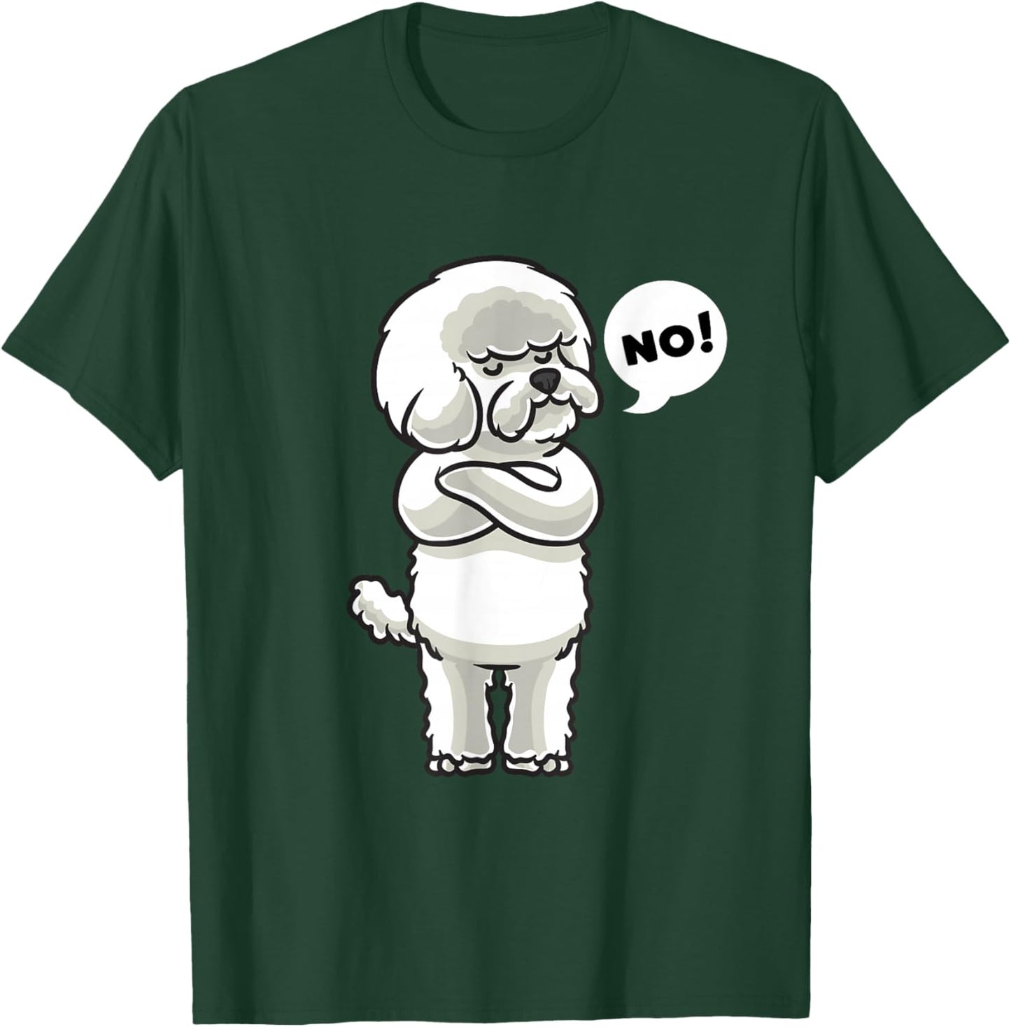 Sturer Bichon Frise T-Shirt - T-Shirt | Forest