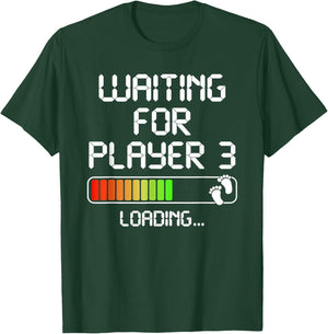Expectant Dad To Be Gamer Pregnancy Announcement Player 3 T-Shirt - T-Shirt | Forest