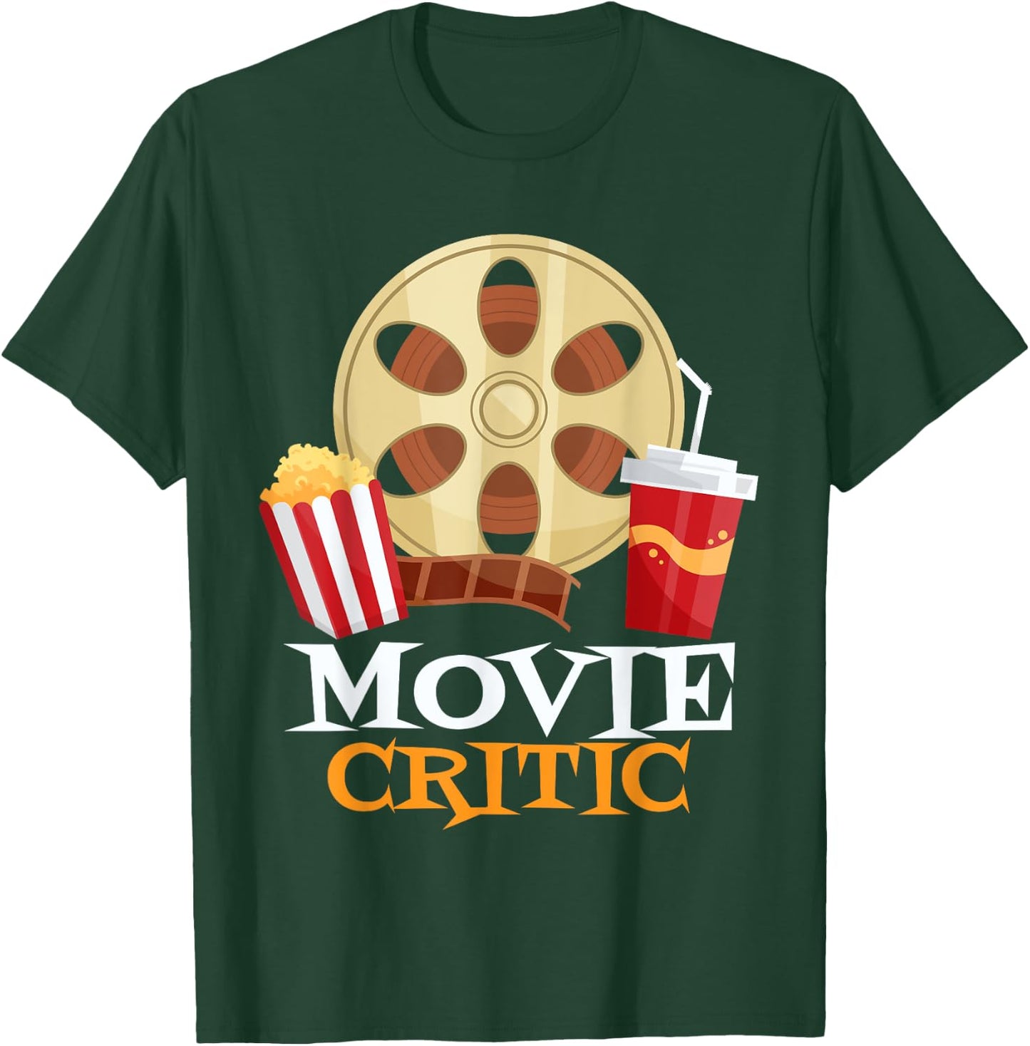 Film Critic as Movieholic and Movie Lover or Movie Critic T-Shirt - T-Shirt | Forest