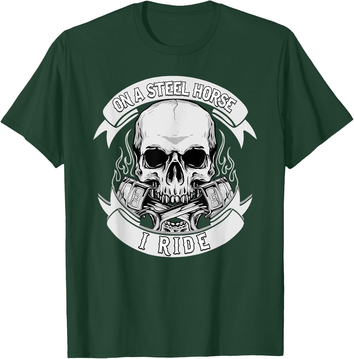 Riding Horse - On A Steel Horse I Ride, Horse, Riding T-Shirt - T-Shirt | Forest