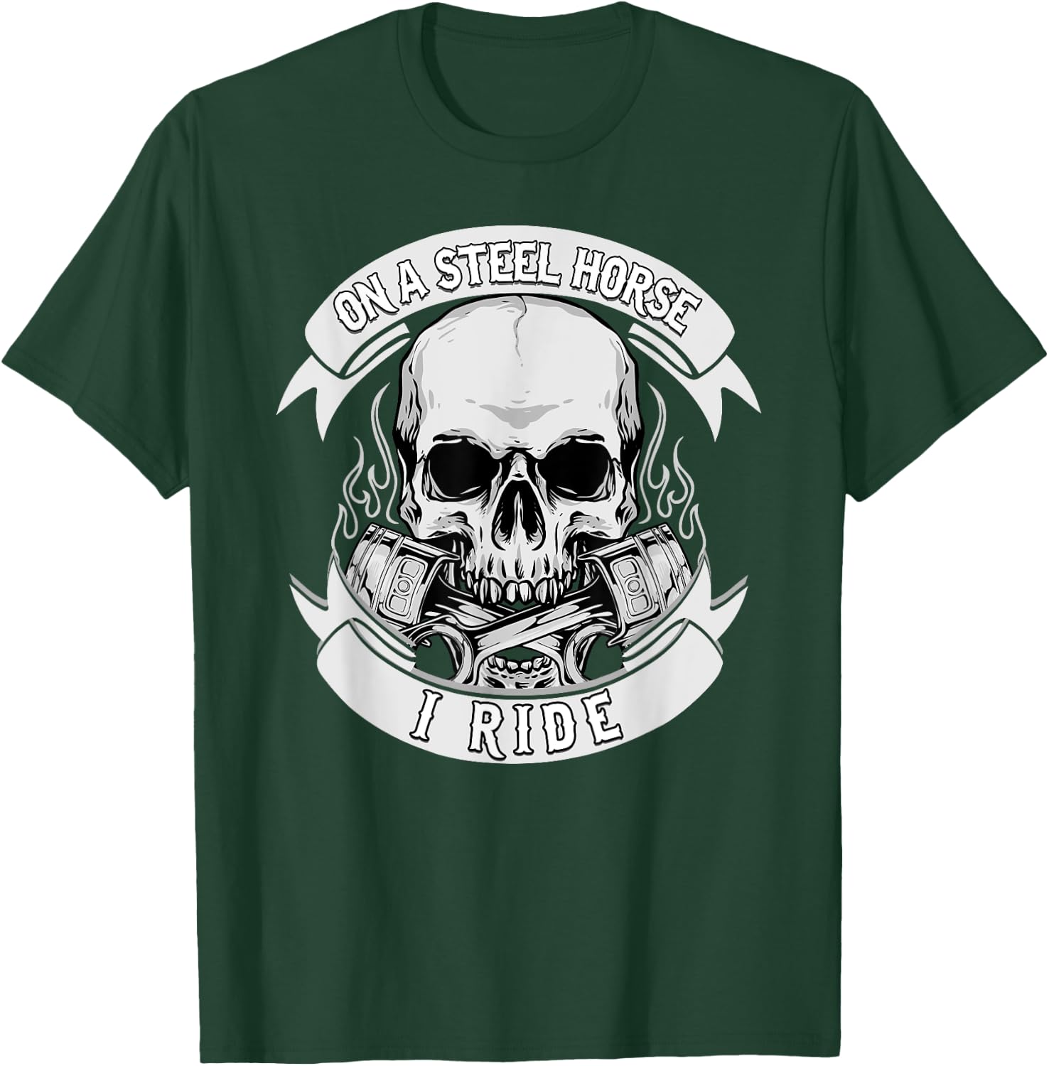 Riding Horse - On A Steel Horse I Ride, Horse, Riding T-Shirt - T-Shirt | Forest